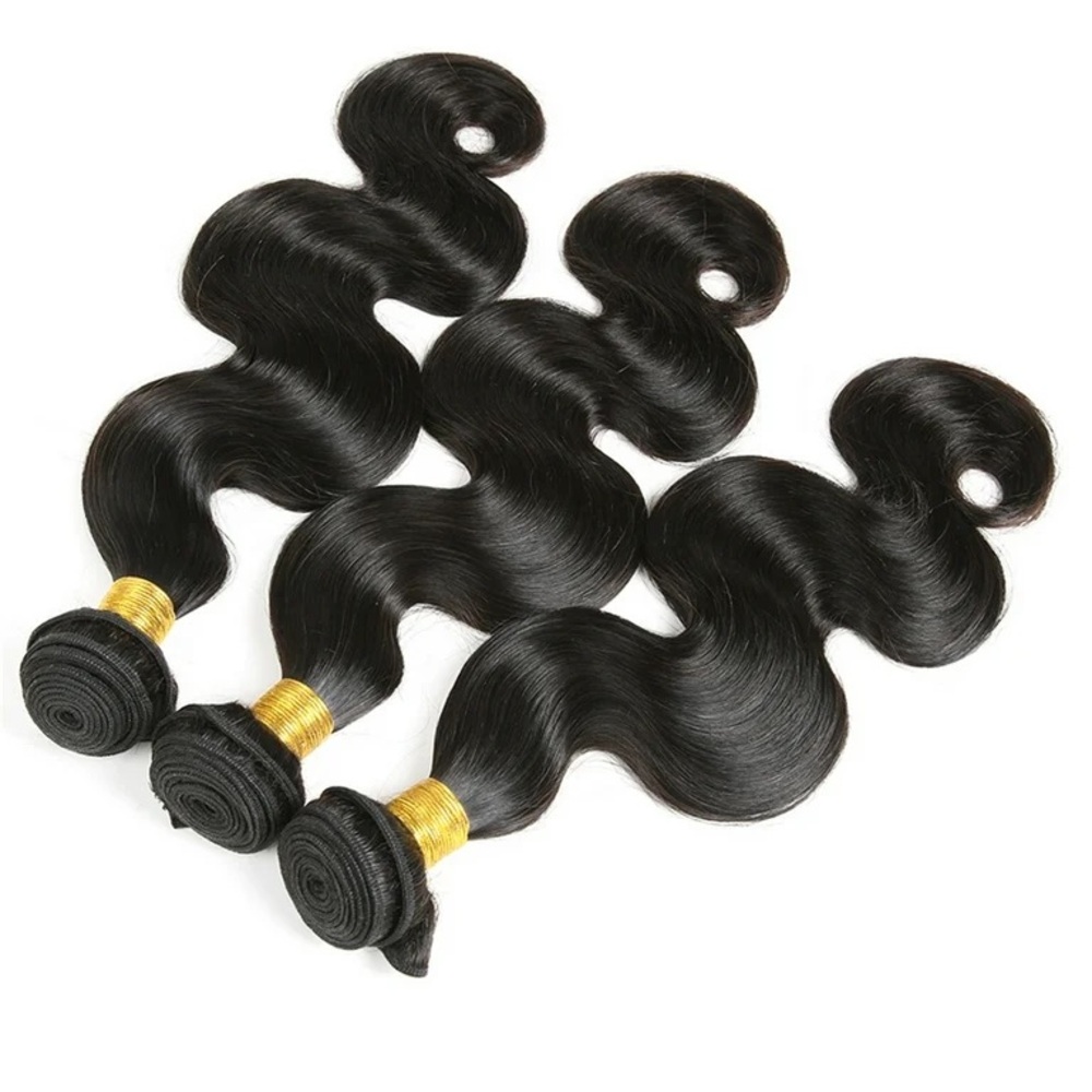 BRAND NEW 3PC 30inch 130% Density Human Hair Body Wave Black Bundles